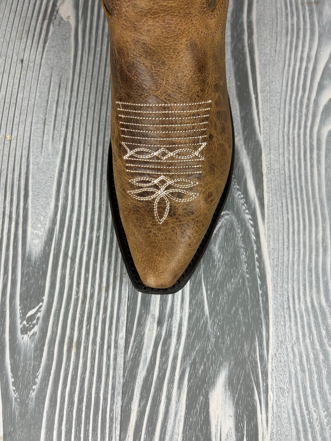 Women's Old West Tall Tan Snip Toe Western Boot - TS1549