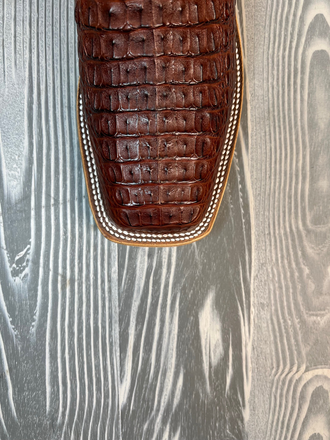 Men's Anderson Bean Rust Lux Caiman Hornback with 13" Red Fools Goat Tops - Style # 213