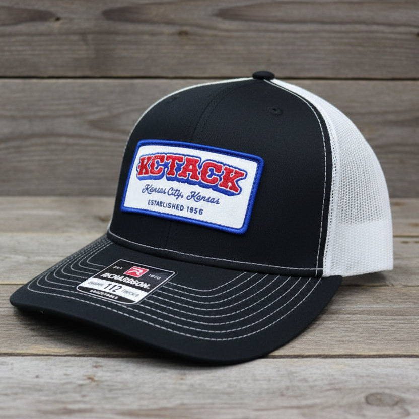 Nigro's KC Tack Richardson 112 Six Panel Black/White Ball Cap - KCT 16