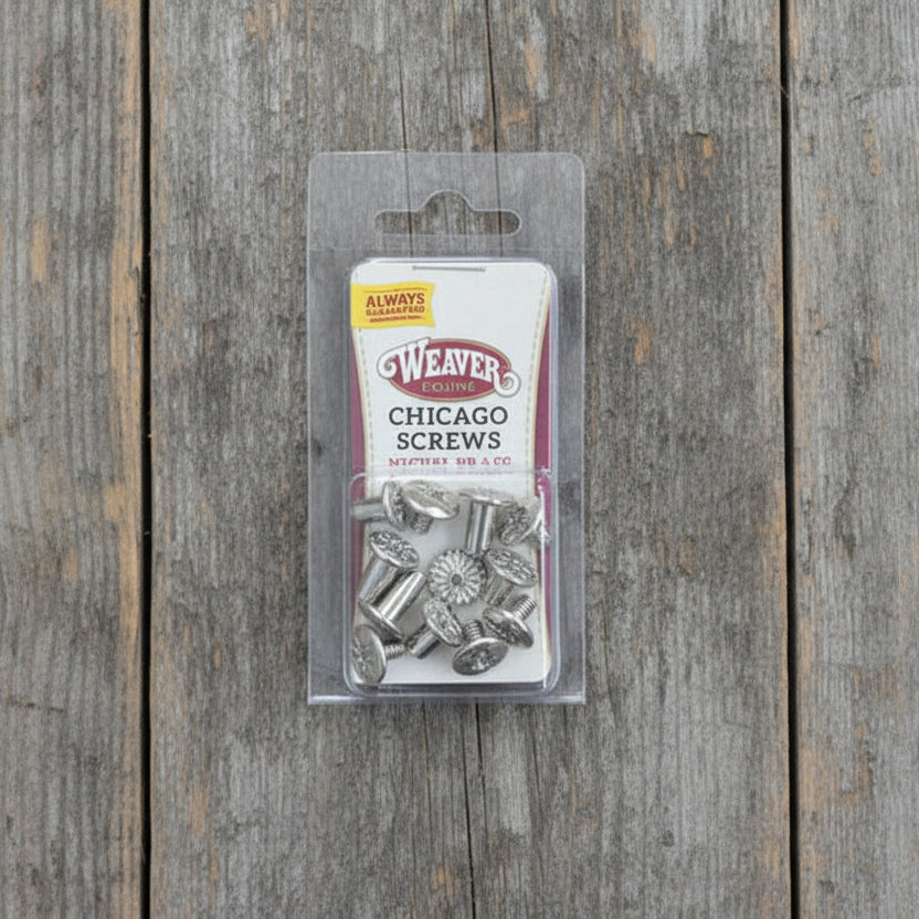 Weaver Chicago Screw Handy Pack, Floral Nickel Brass