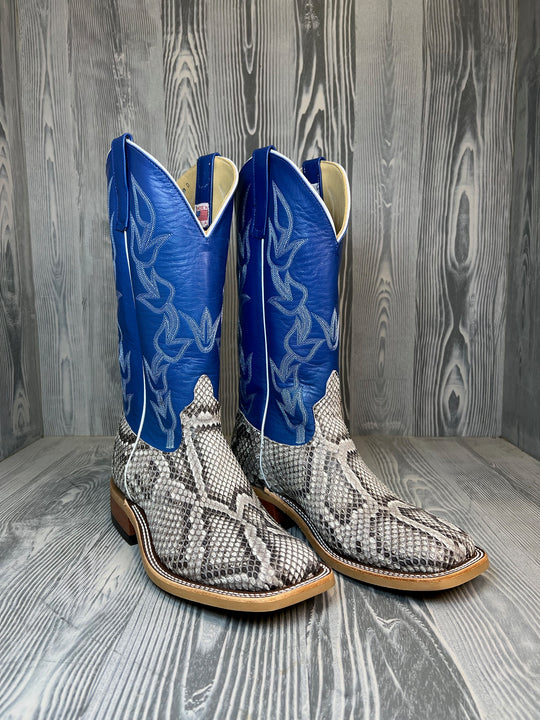 Men's Anderson Bean Burmese Natural Python with 13" Nova Kidskin Tops - 190