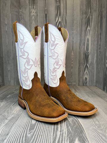 Men's Anderson Bean Cognac Capital Deer with 13" White Glove Tops Style # 214