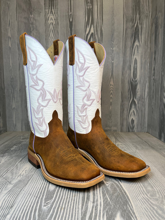 Men's Anderson Bean Cognac Capital Deer with 13" White Glove Tops Style # 214