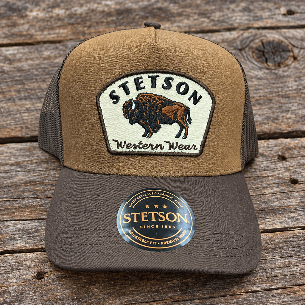 Stetson Bison Patch A-Frame Trucker