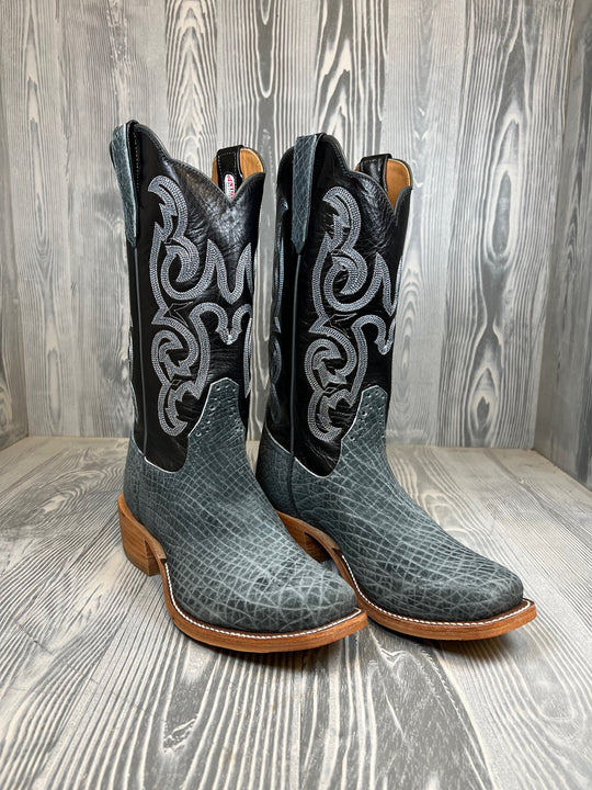 Men's Rios of Mercedes Grey Hippo with 13" Black Kidskin Tops - Style 122