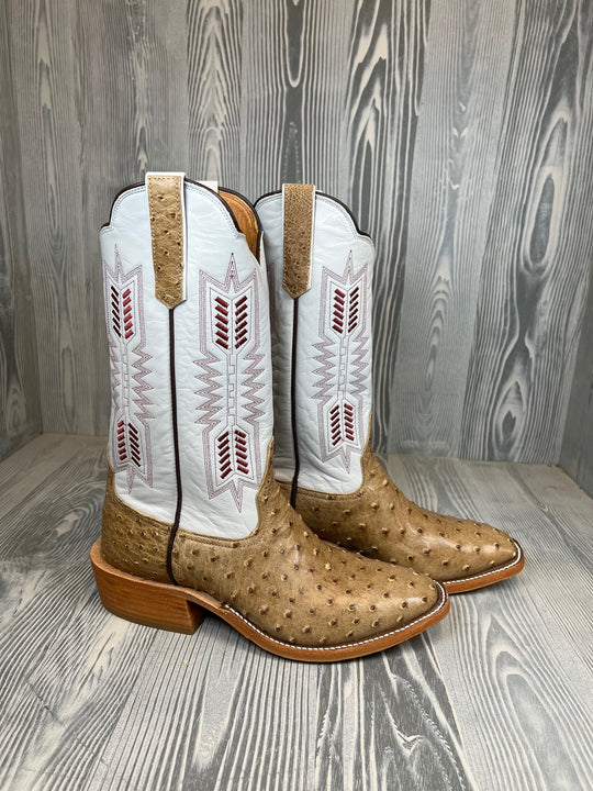 Men's Rios of Mercedes Mink Mad Dog Full Quill Ostrich with 13" Fleck Kidskin Tops - Style #123