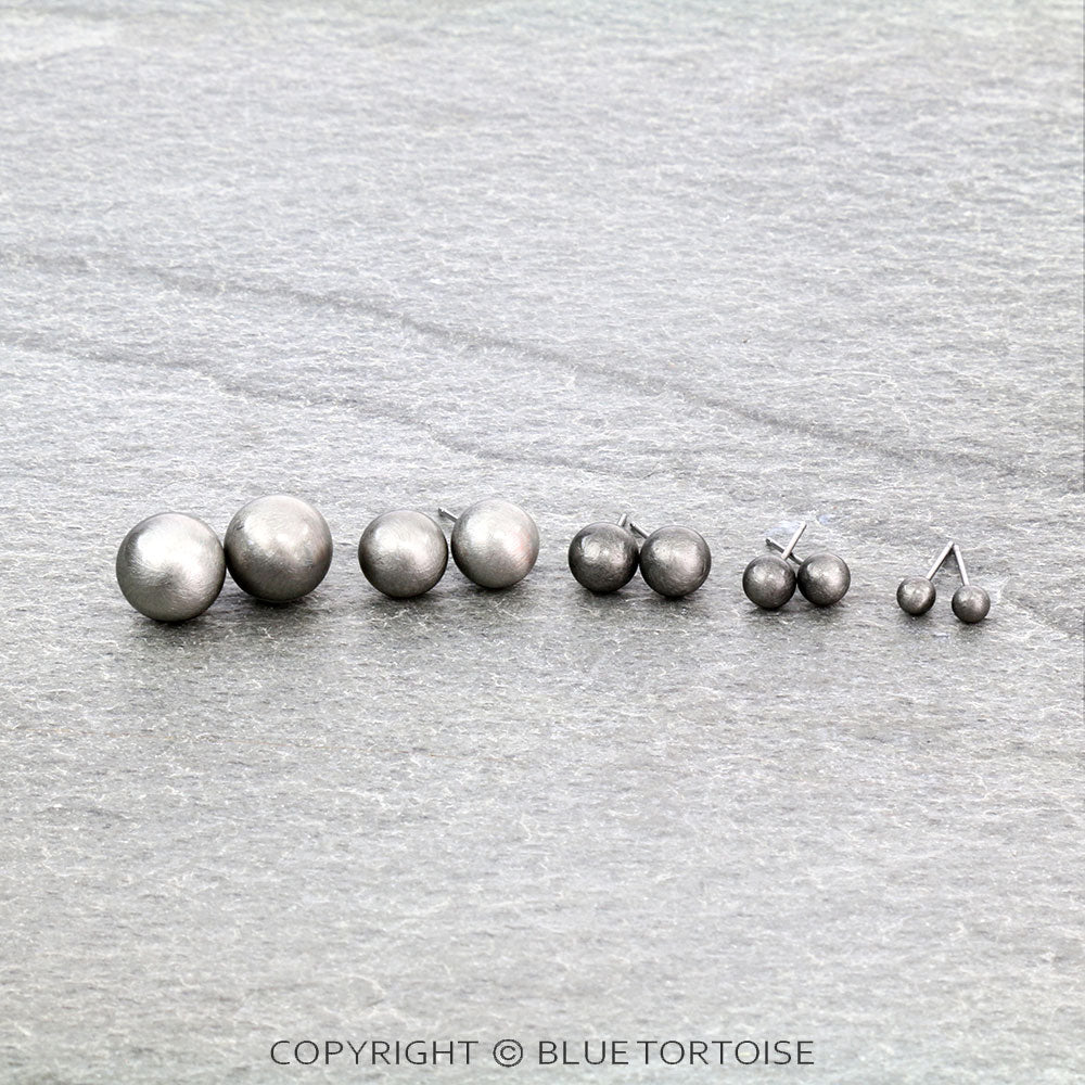 Blue Tortoise Navajo Style Pearl Stud Earring Set - JE1038