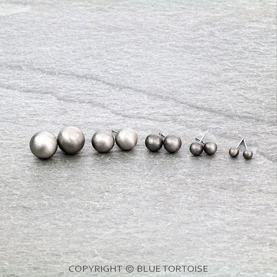 Blue Tortoise Navajo Style Pearl Stud Earring Set - JE1038