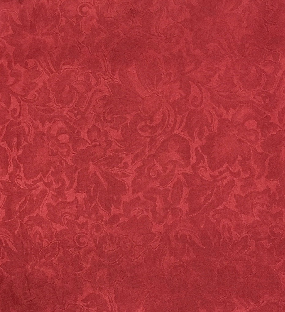 Wyoming Trading Red Jacquard Silk Wild Rag