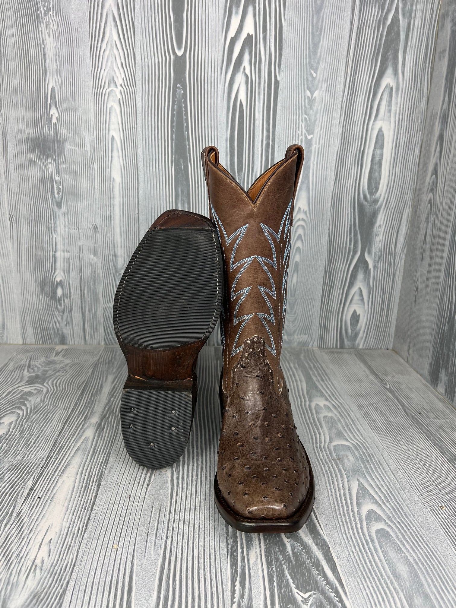 1891年M.A.M メキシコ８レアル リバティハット 鷲  Men's Rios of Mercedes Cigar Mad Dog Full Quill Ostrich with 13