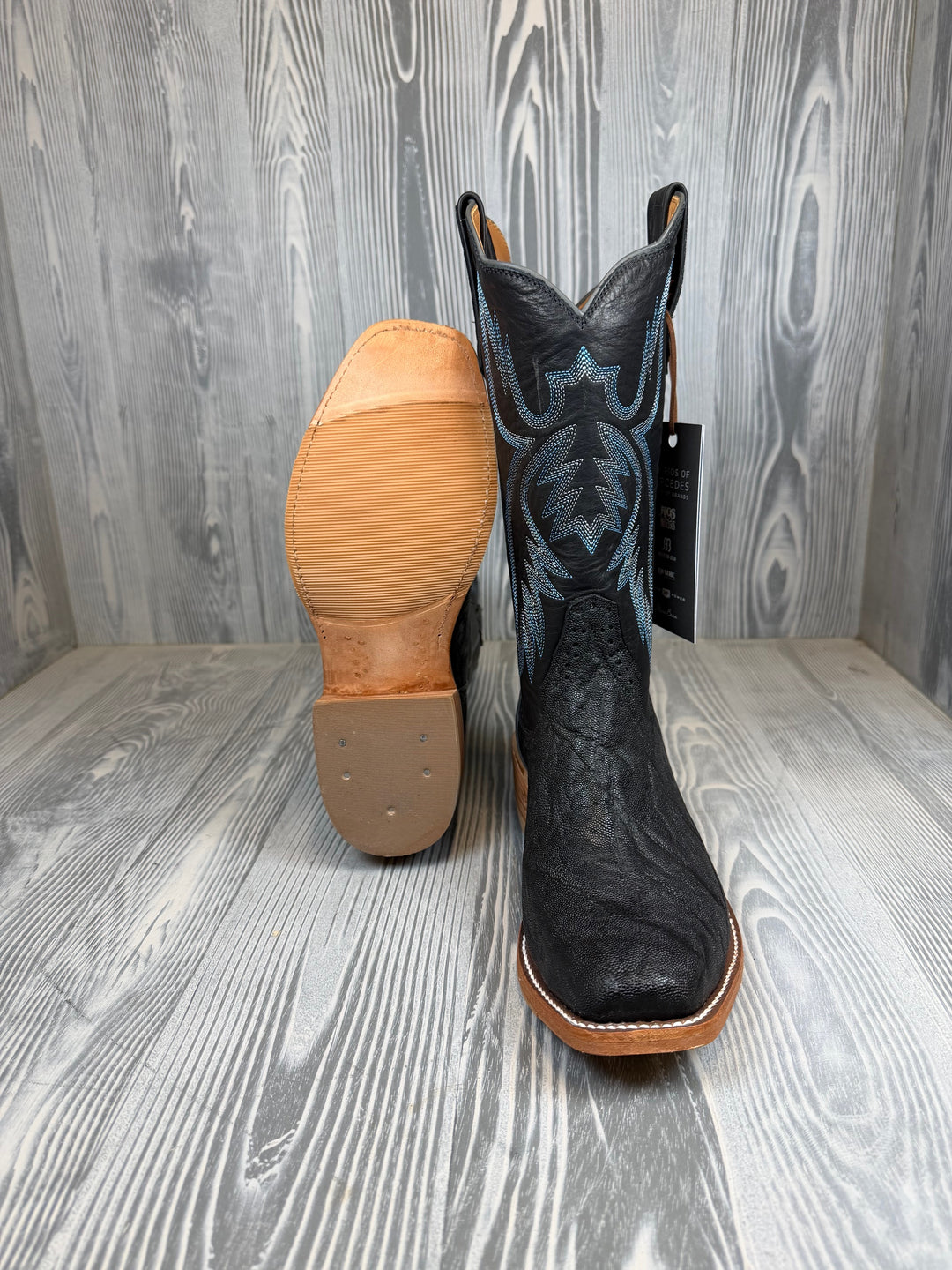 Men's Rios of Mercedes Black Elephant with 13" Black Remuda Tops - Style #129