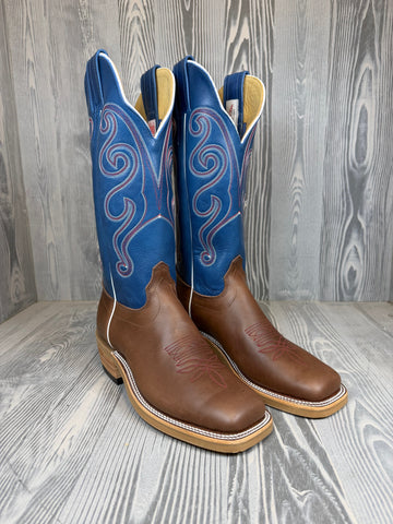 Men's Olathe Chocolate Horsebutt with 14" Sky Blue Avatar Tops - Style # 36