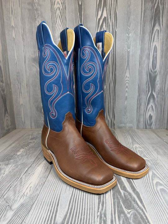 Men's Olathe Chocolate Horsebutt with 14" Sky Blue Avatar Tops - Style # 36