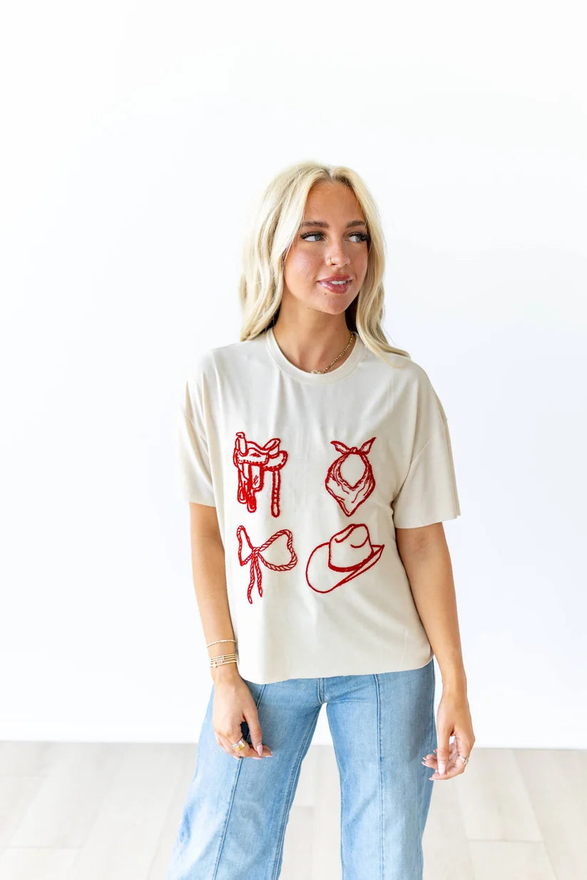 Ladies Howdy Hanny Howdy Bow Shirt - HH1412