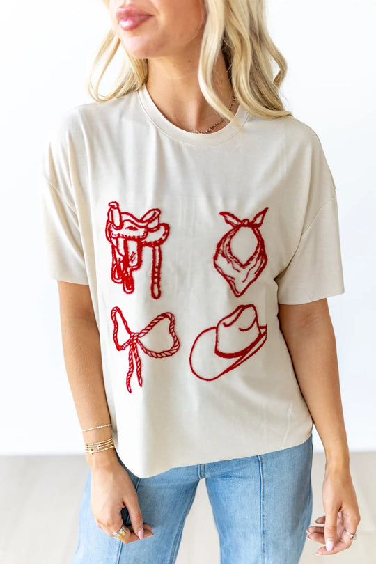 Ladies Howdy Hanny Howdy Bow Shirt - HH1412