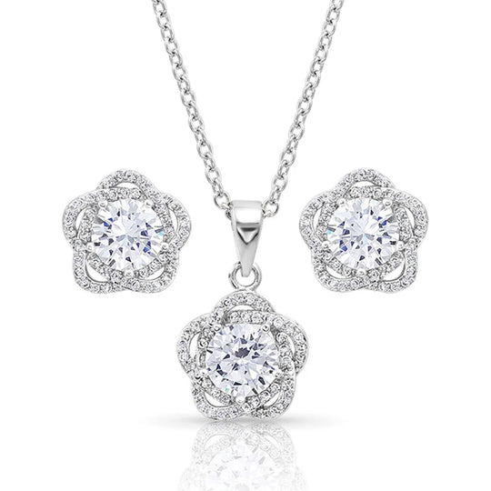 Montana Silversmiths Starlight Flower Jewelry Set - JS4300