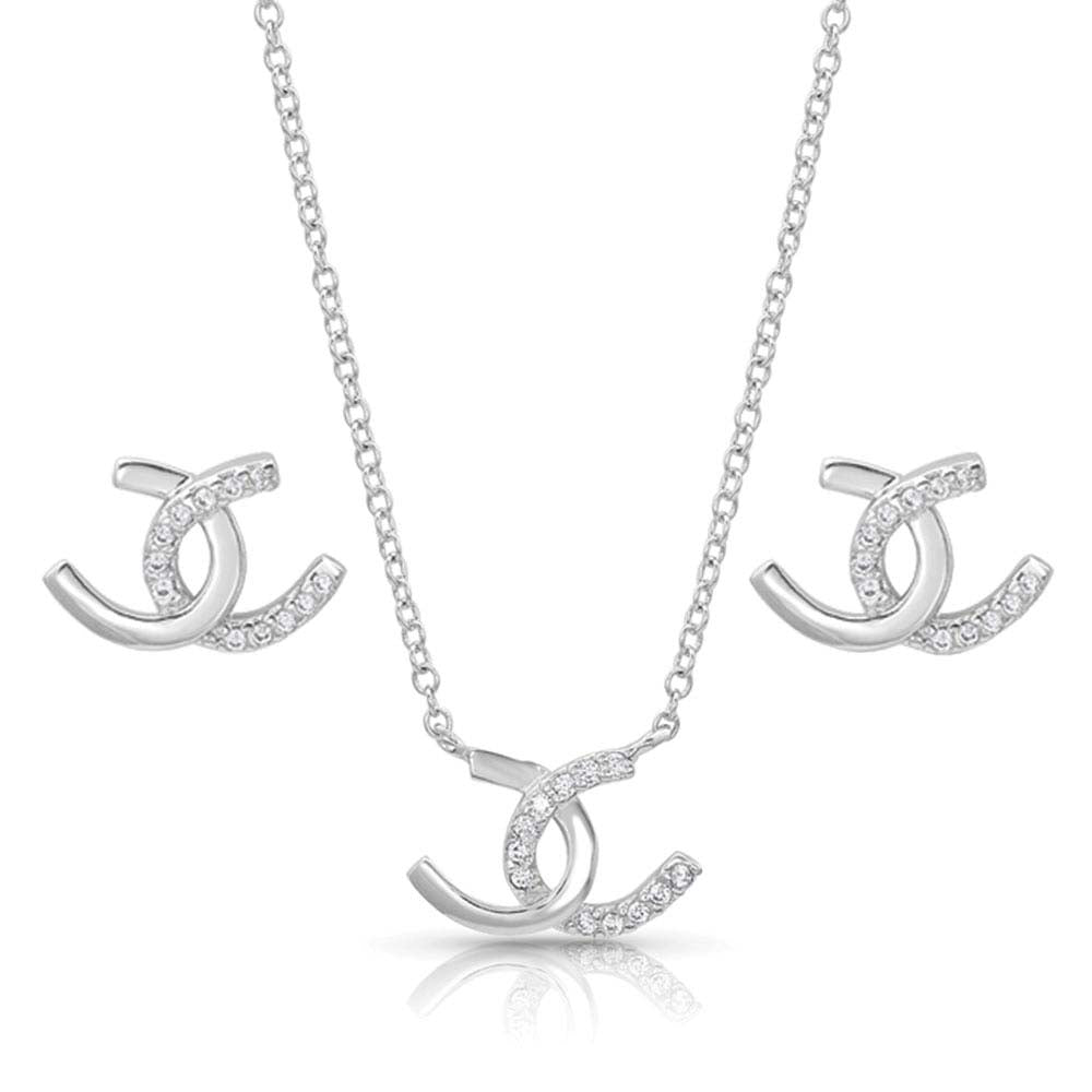 Montana Silversmiths Horseshoe Happiness Jewelry Set - JS4505