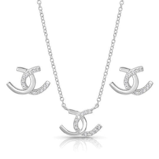 Montana Silversmiths Horseshoe Happiness Jewelry Set - JS4505