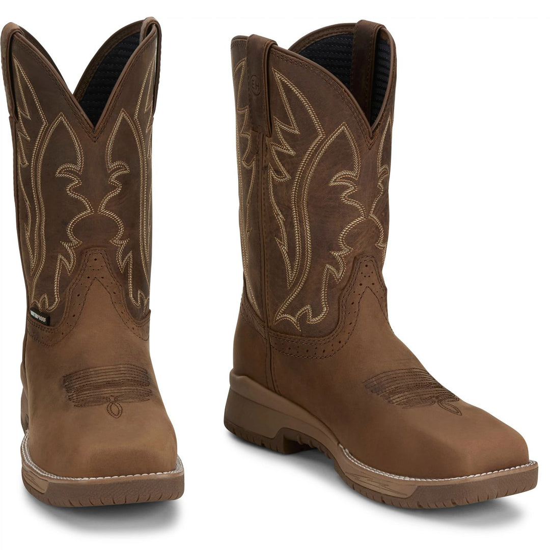Men's Justin Nitread 11" Waterproof Soft Toe Work Boot - CR3211