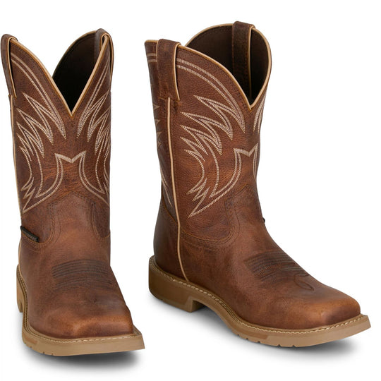 Men's Justin Water Buffalo Soft Toe Waterproof 11" Work Boot - SE4242