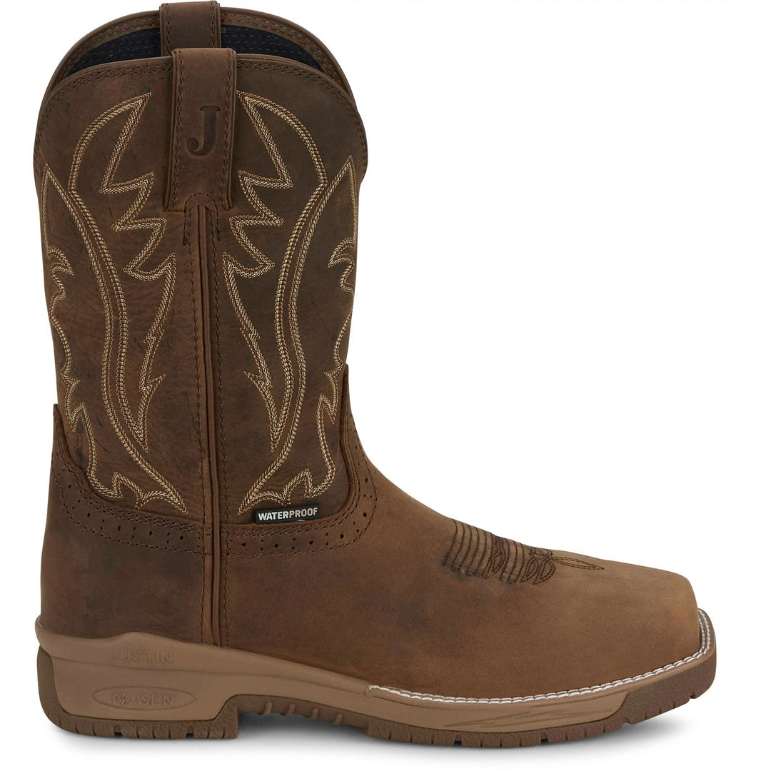 Men's Justin Nitread 11" Waterproof Soft Toe Work Boot - CR3211
