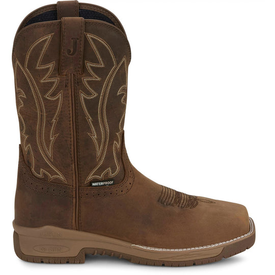 Men's Justin Nitread 11" Waterproof Soft Toe Work Boot - CR3211