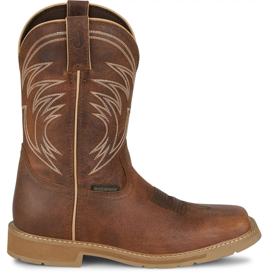 Men's Justin Water Buffalo Soft Toe Waterproof 11" Work Boot - SE4242
