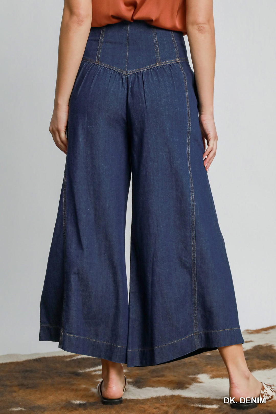 Ladies Umgee Western Style High Waist Pants - K9662
