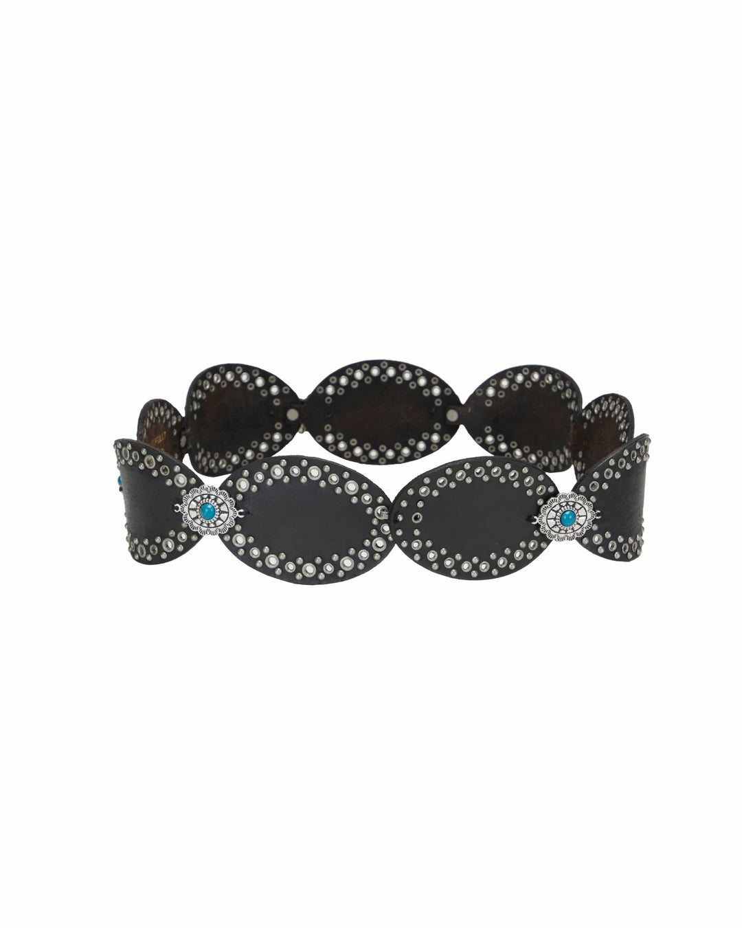 Ladies Loyal West Alta Buena Leather Belt In Calfskin Black - 215