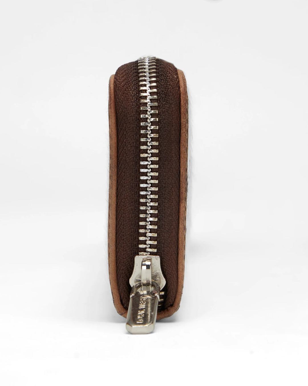 Loyal West Ranch Road Jewelry Case In Brown & White Cowhide - LW-s25-230