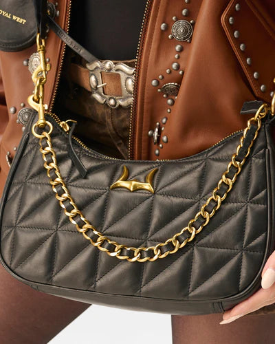 Loyal West Joe Quilted Nappa Leather Bag-Black - LW-S25-242