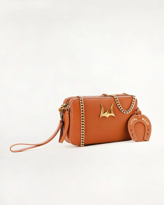 Loyal West Leather & Calfskin Shell Mini Purse - LW-SS25-124-SB