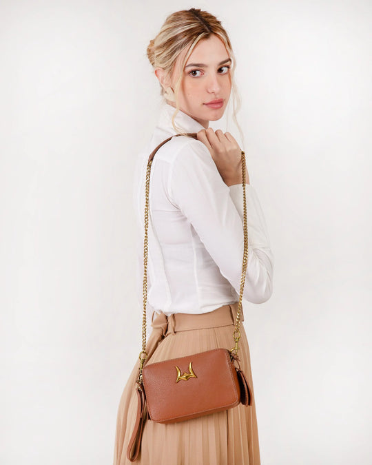 Loyal West Leather & Calfskin Shell Mini Purse - LW-SS25-124-SB