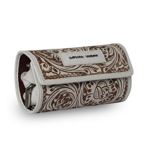 Loyal West Handtooled Canyon Jewelry Case Ivory Dust- LW-S26-607-JO