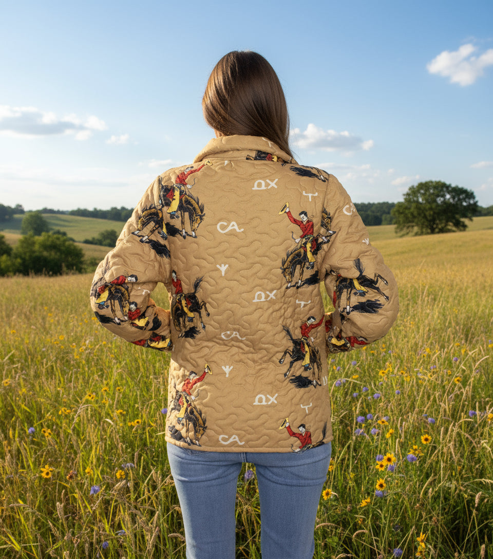 Ladies Ida Mae Home Lazy J Gold Snap Jacket