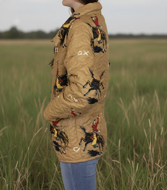 Ladies Ida Mae Home Lazy J Gold Snap Jacket