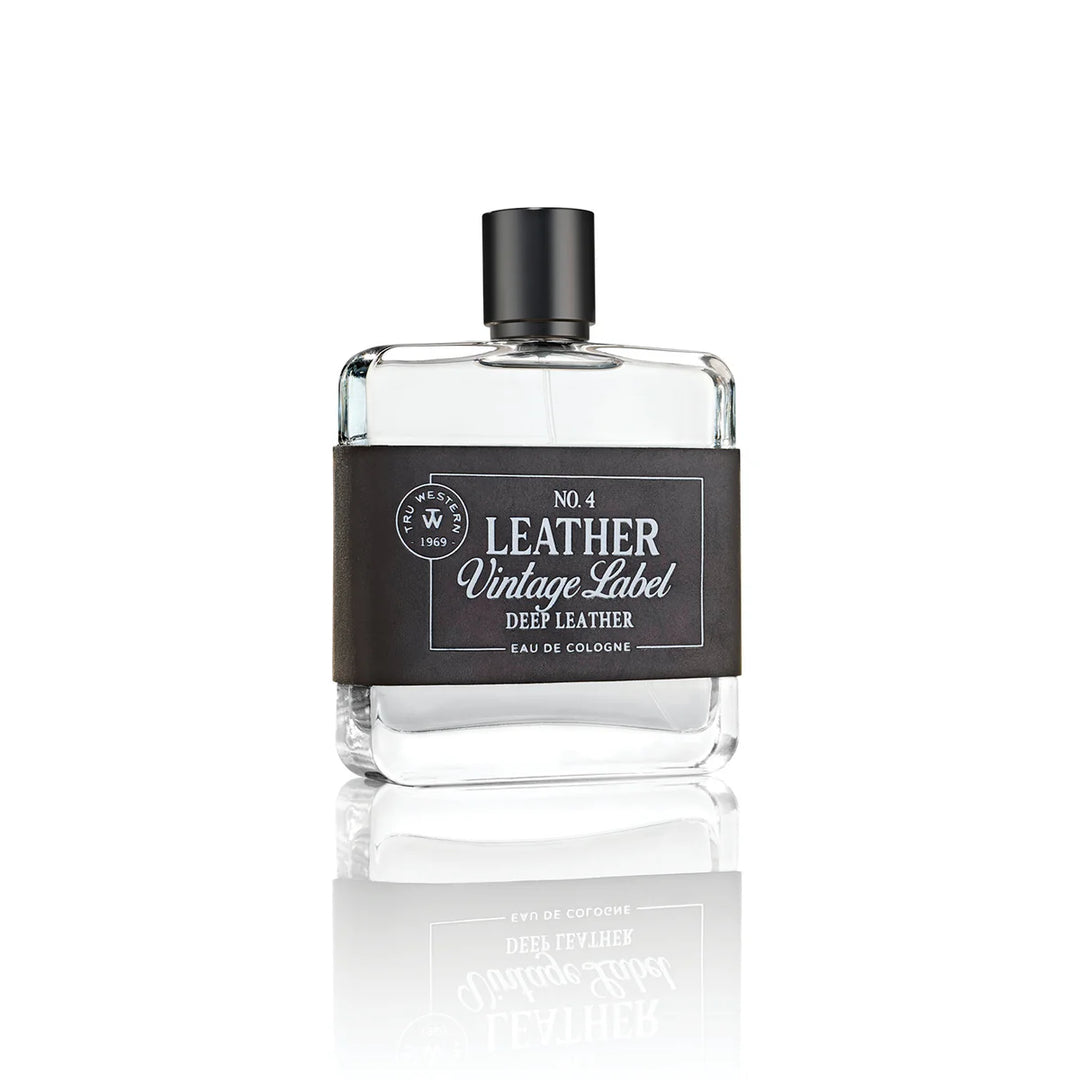 No. 4 Leather Vintage Label Deep Leather Cologne