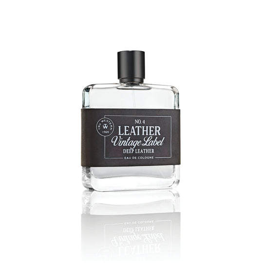 No. 4 Leather Vintage Label Deep Leather Cologne
