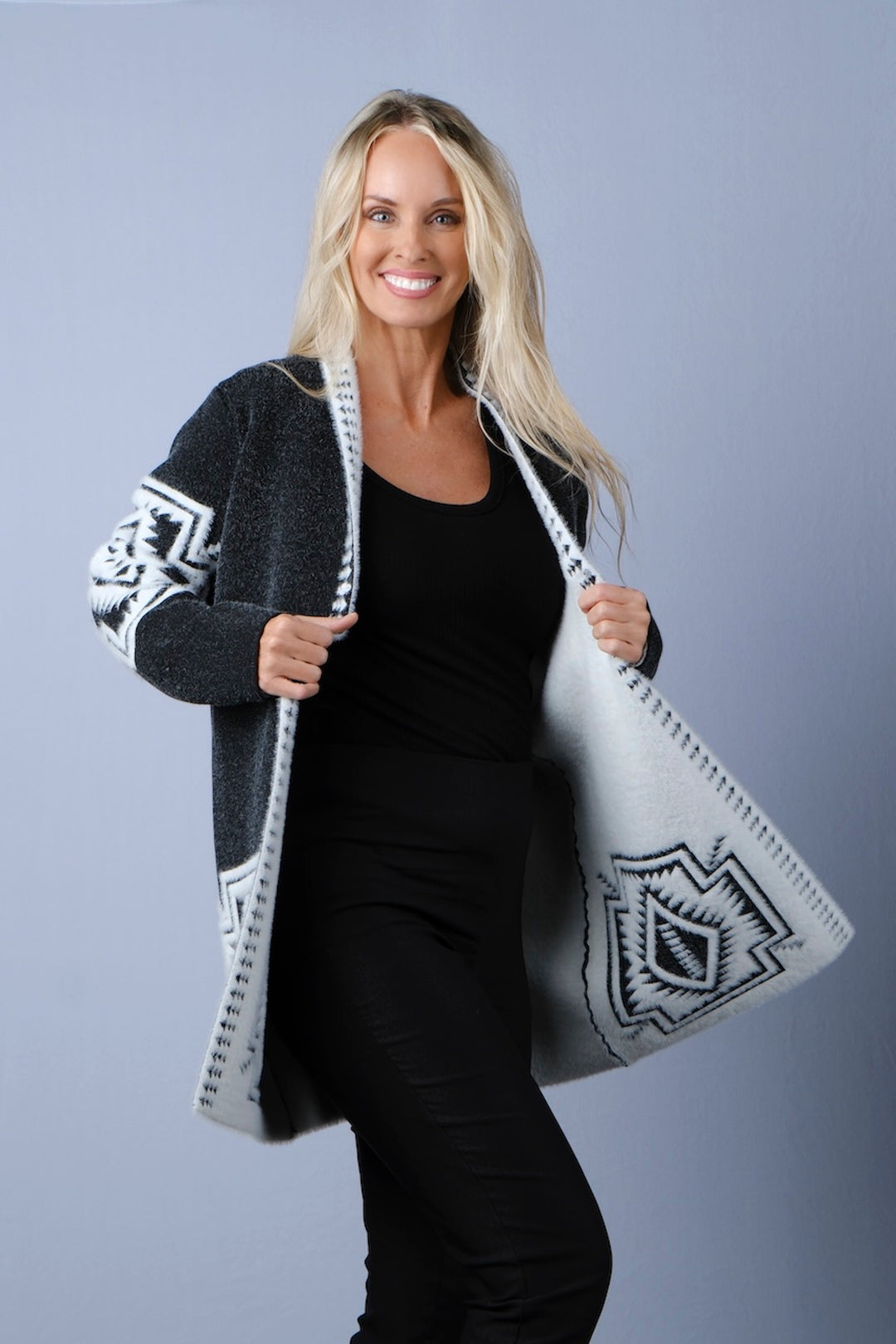 Ladies Venario Lydia Reversible Long Sweater