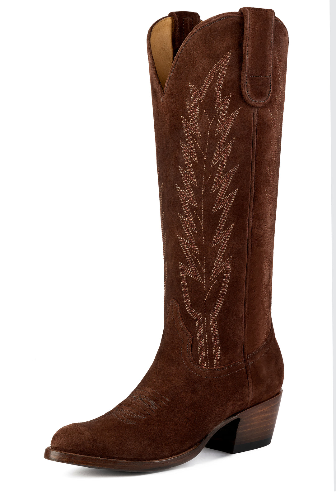 Ladies Macie Bean Tall Chocolate Suede with 15" Chocolate Suede Tops - M5234