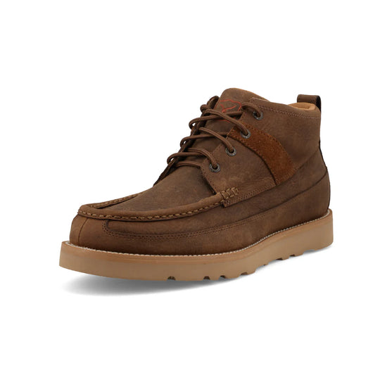 Men's Twisted X  Tobacco Brown 4" Wedge Sole Lace Up - MCA0065