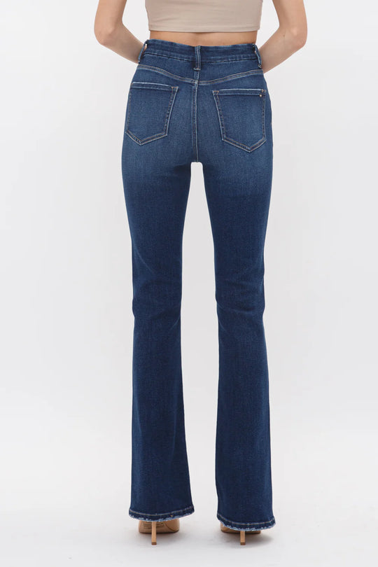 Ladies Mica Denim High Rise Bootcut in Quartet - MDP-B167DK - FINAL SALE