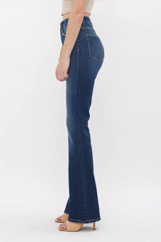 Ladies Mica Denim High Rise Bootcut in Quartet - MDP-B167DK - FINAL SALE
