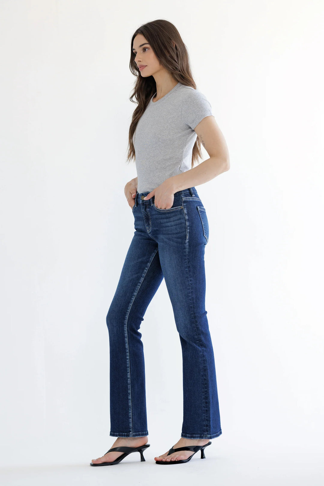 Ladies Mica Mid Rise Boot Cut - MDP-B511