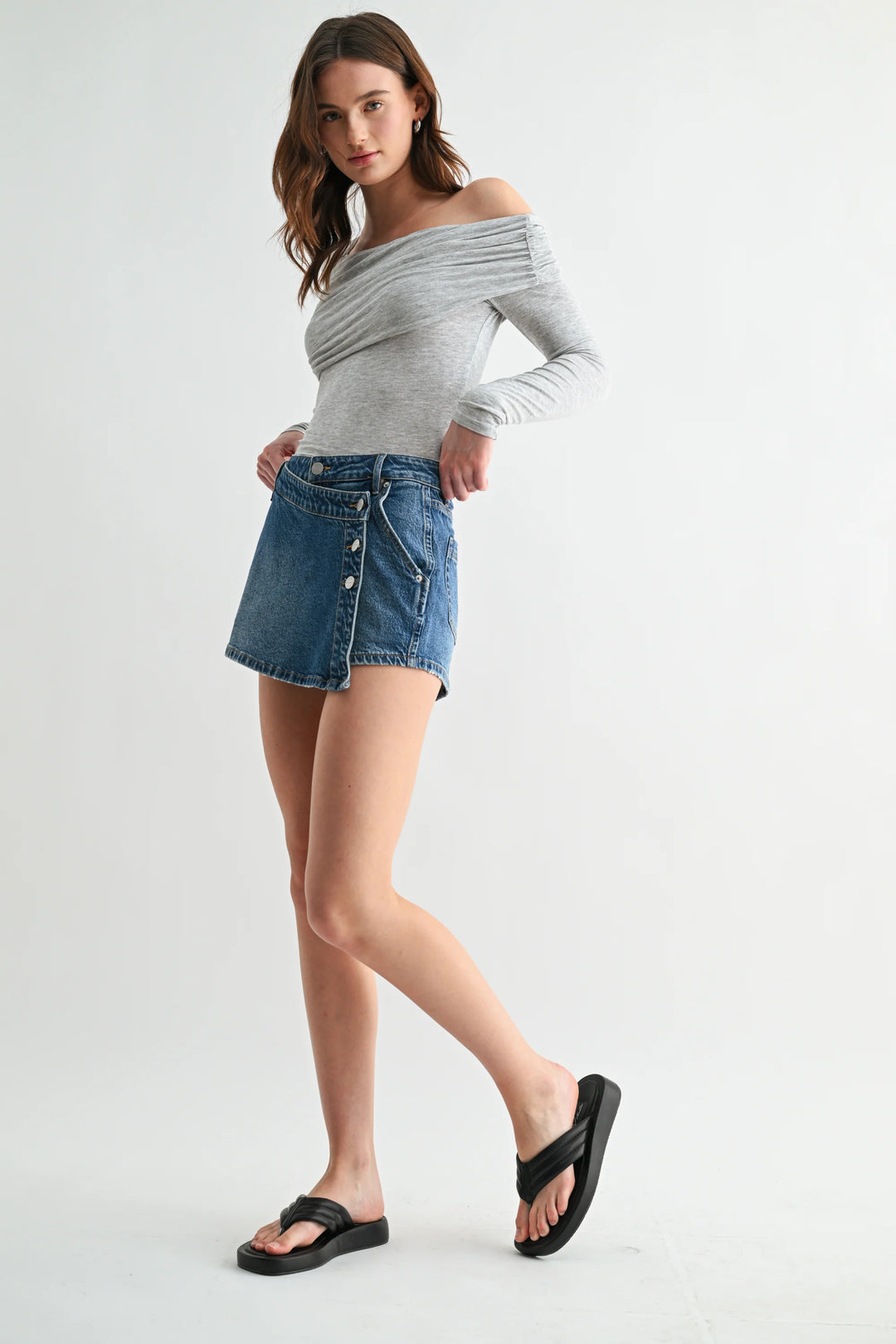 Ladies Mica High Rise Vintage Skort - MDP-H3581M