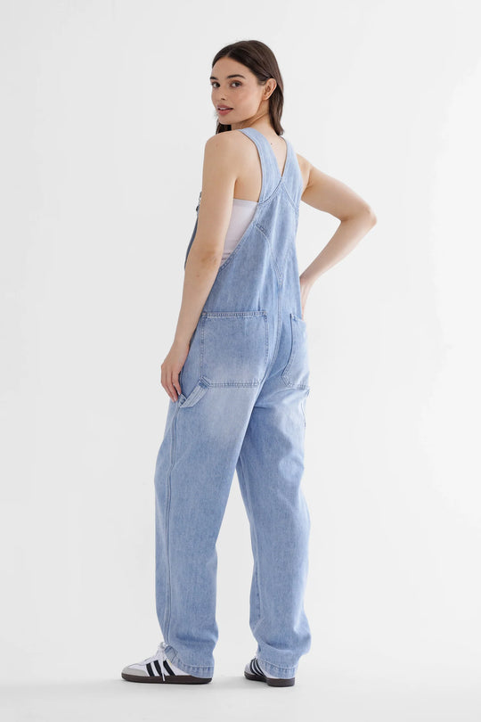 Ladie Mica Denim Super Higher Utility Overalls - MDP-V3297R