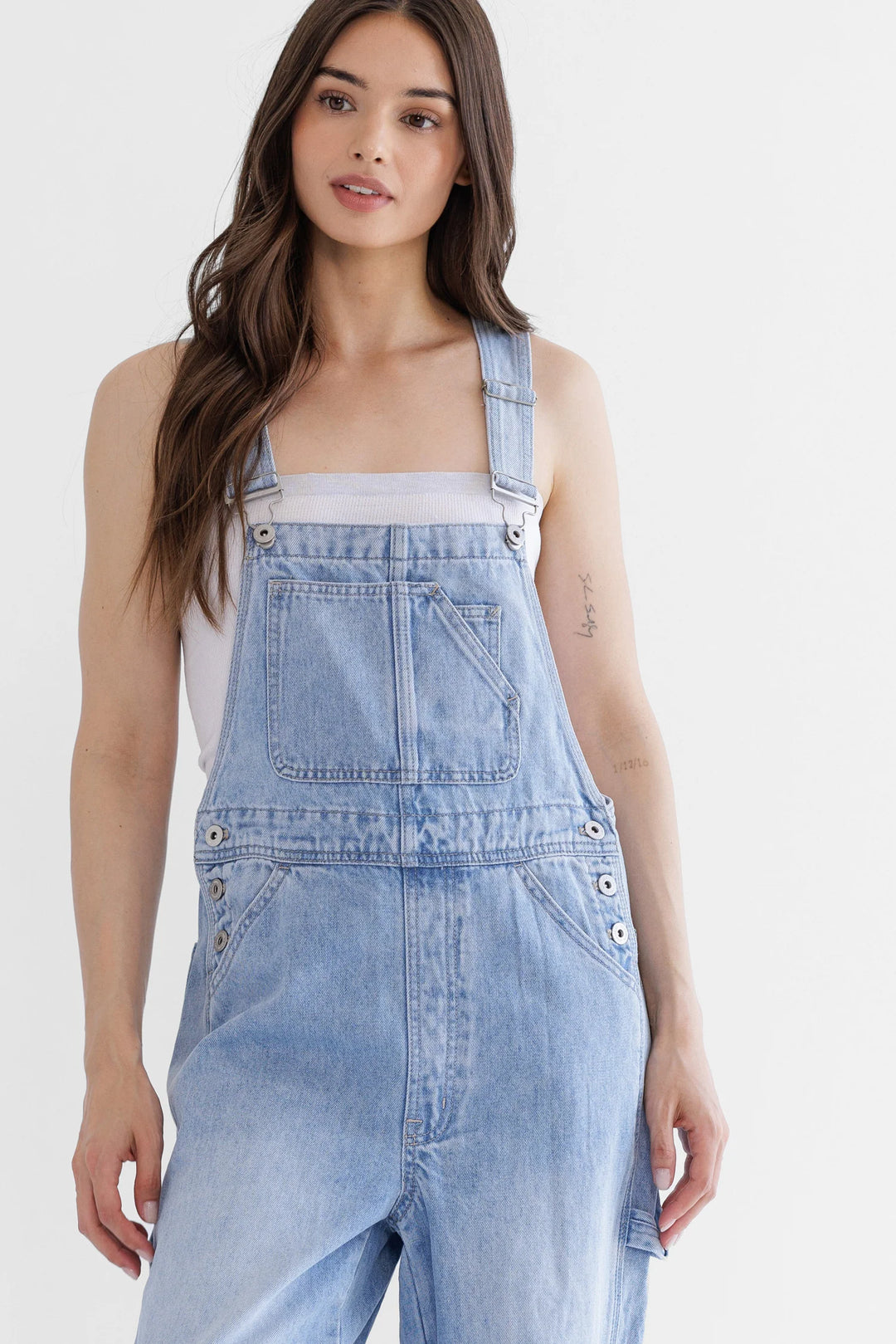Ladie Mica Denim Super Higher Utility Overalls - MDP-V3297R