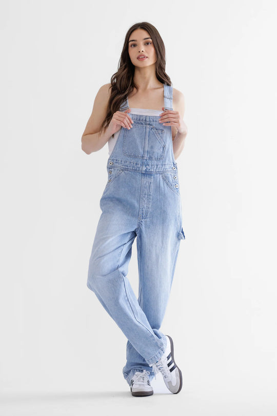Ladie Mica Denim Super Higher Utility Overalls - MDP-V3297R