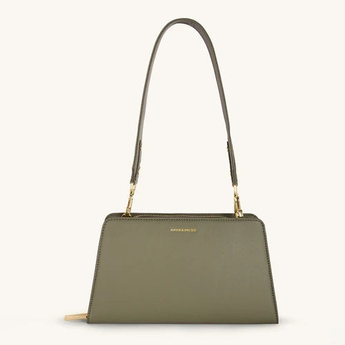 Mira & Moss Solenne Shoulder Bag - Burnt Olive - MM00024