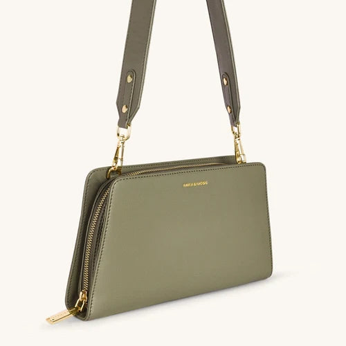 Mira & Moss Solenne Shoulder Bag - Burnt Olive - MM00024